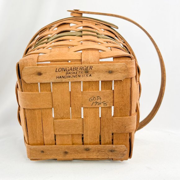 Vintage Longaberger Christmas Collection 1988 Edition Poinsettia Basket - Picture 7 of 8